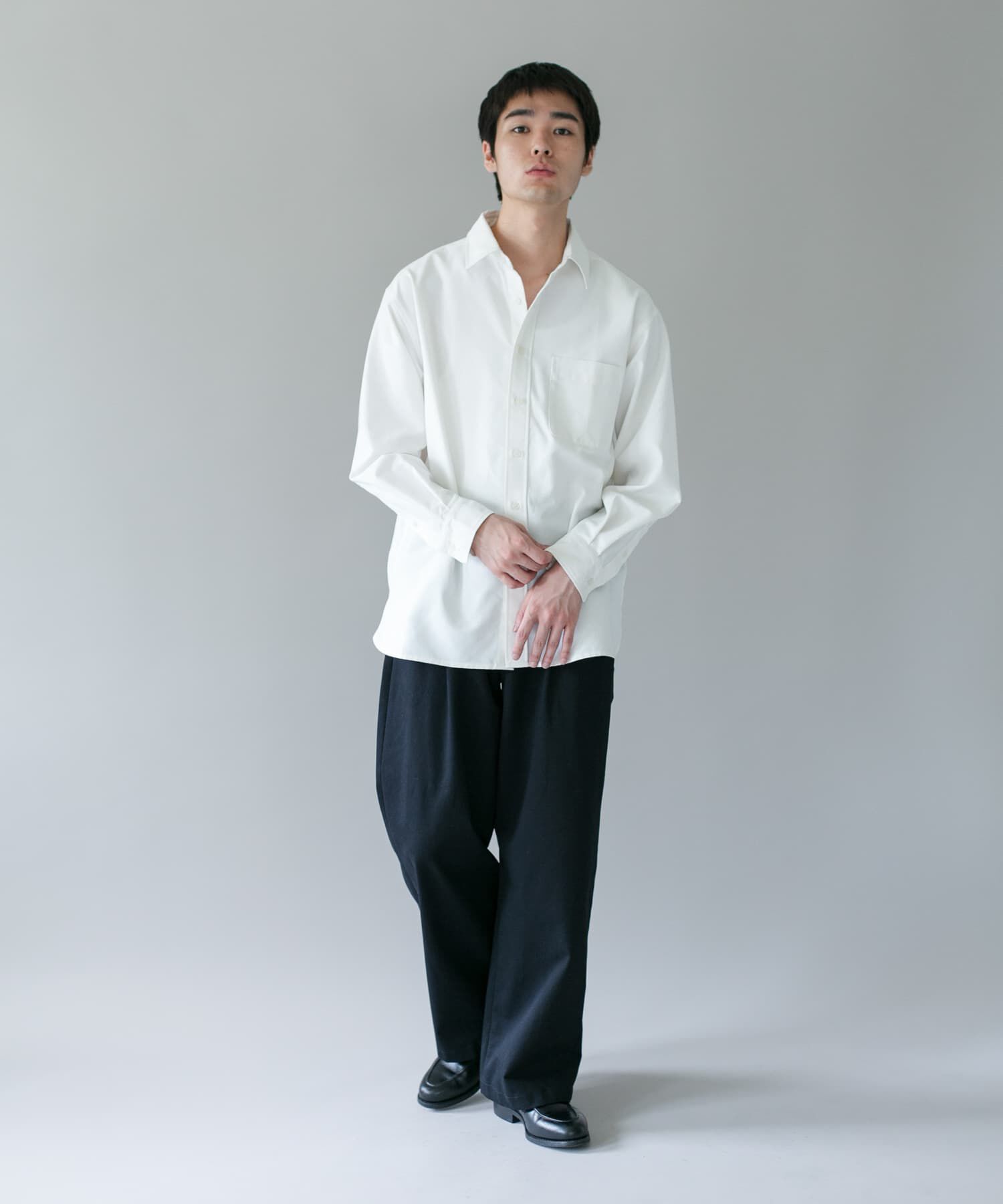 URBAN RESEARCH DOORS「DRYMIX オックス ロングスリーブ シャツ」|シャツ・ブラウス|
