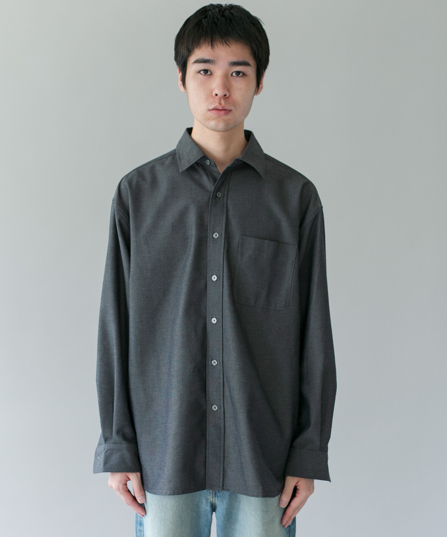 URBAN RESEARCH DOORS「DRYMIX オックス ロングスリーブ シャツ」|シャツ・ブラウス|