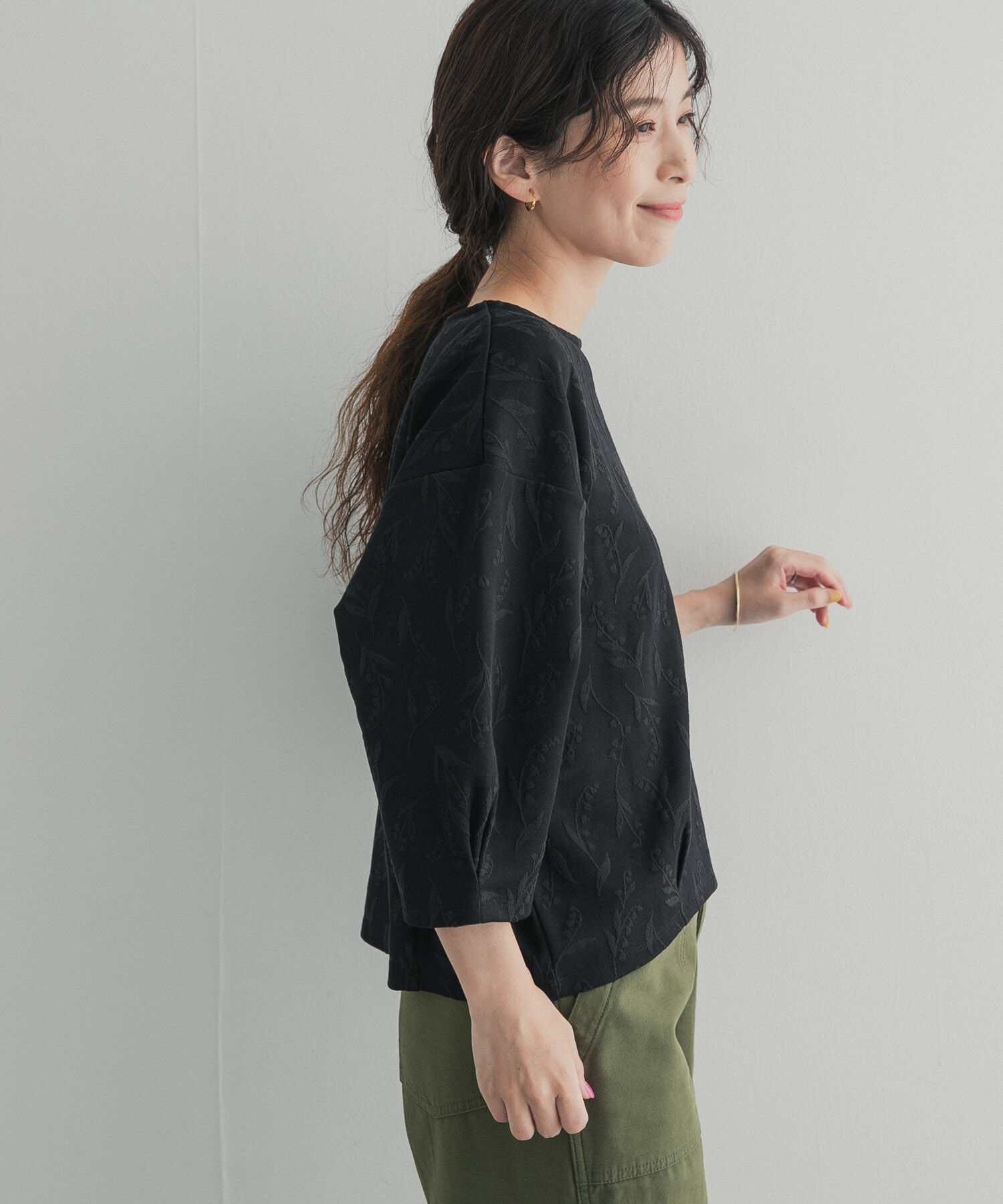 URBAN RESEARCH DOORS「ジャガード5分袖プルオーバー」|その他|