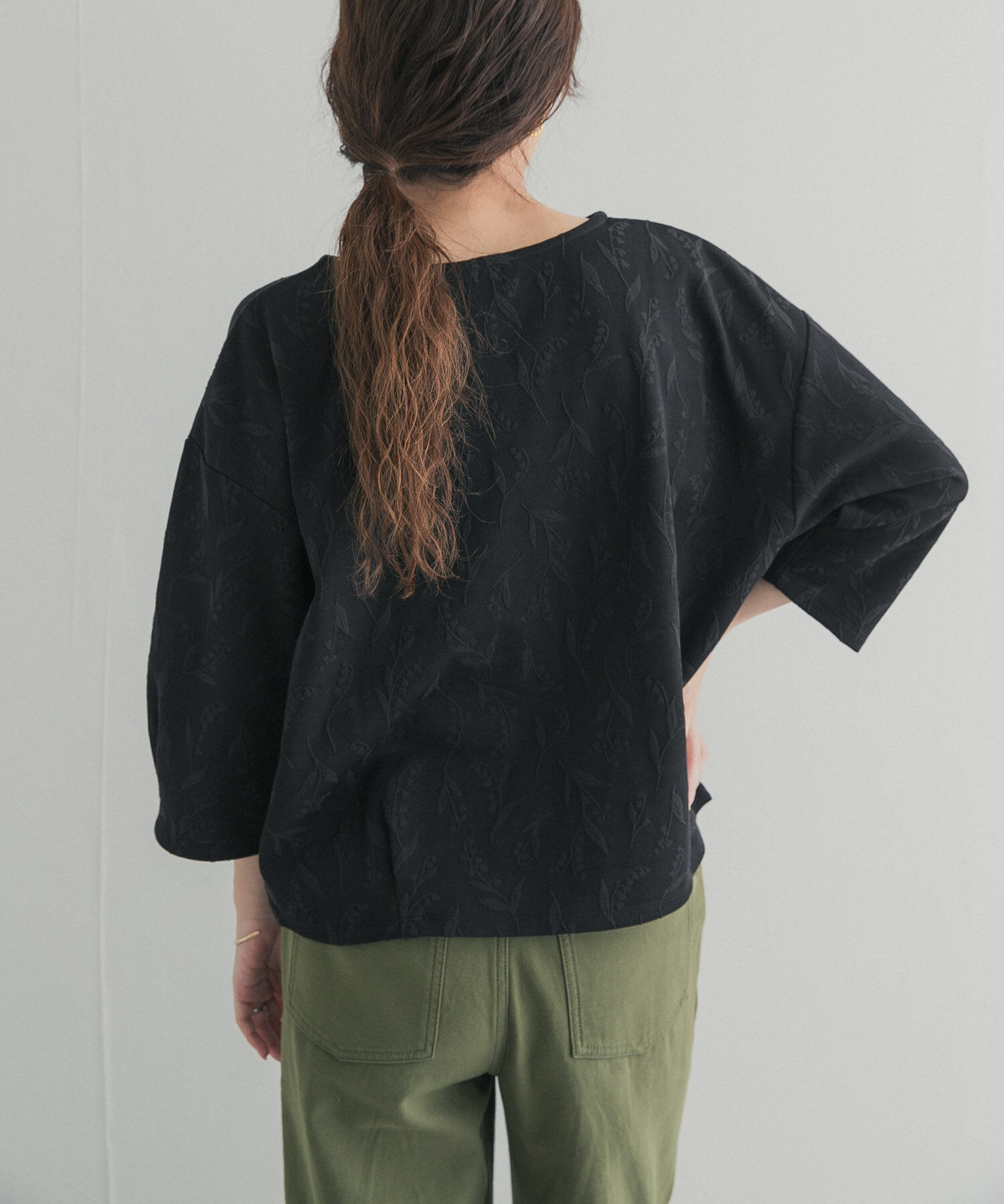 URBAN RESEARCH DOORS「ジャガード5分袖プルオーバー」|その他|