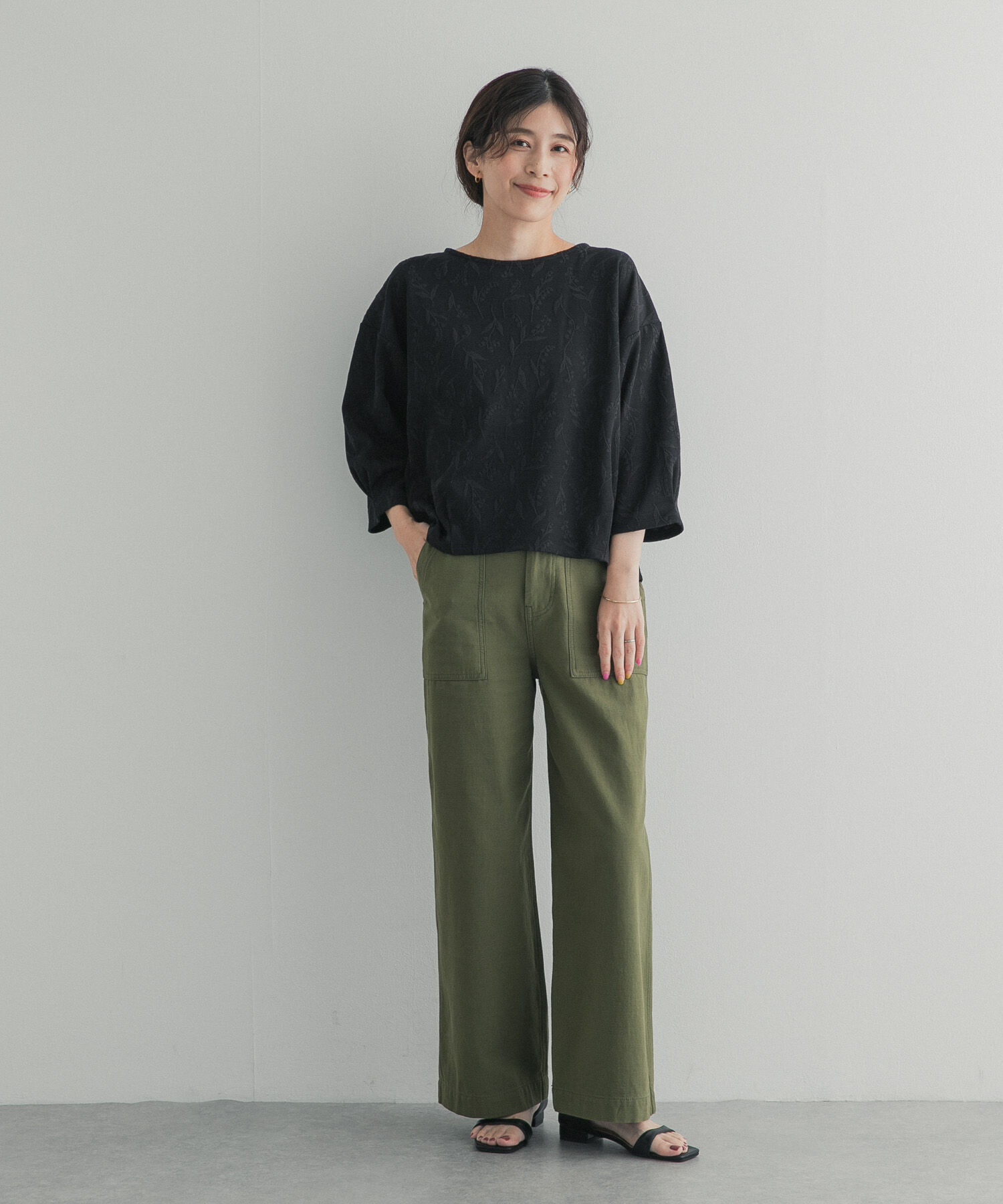 URBAN RESEARCH DOORS「ジャガード5分袖プルオーバー」|その他|