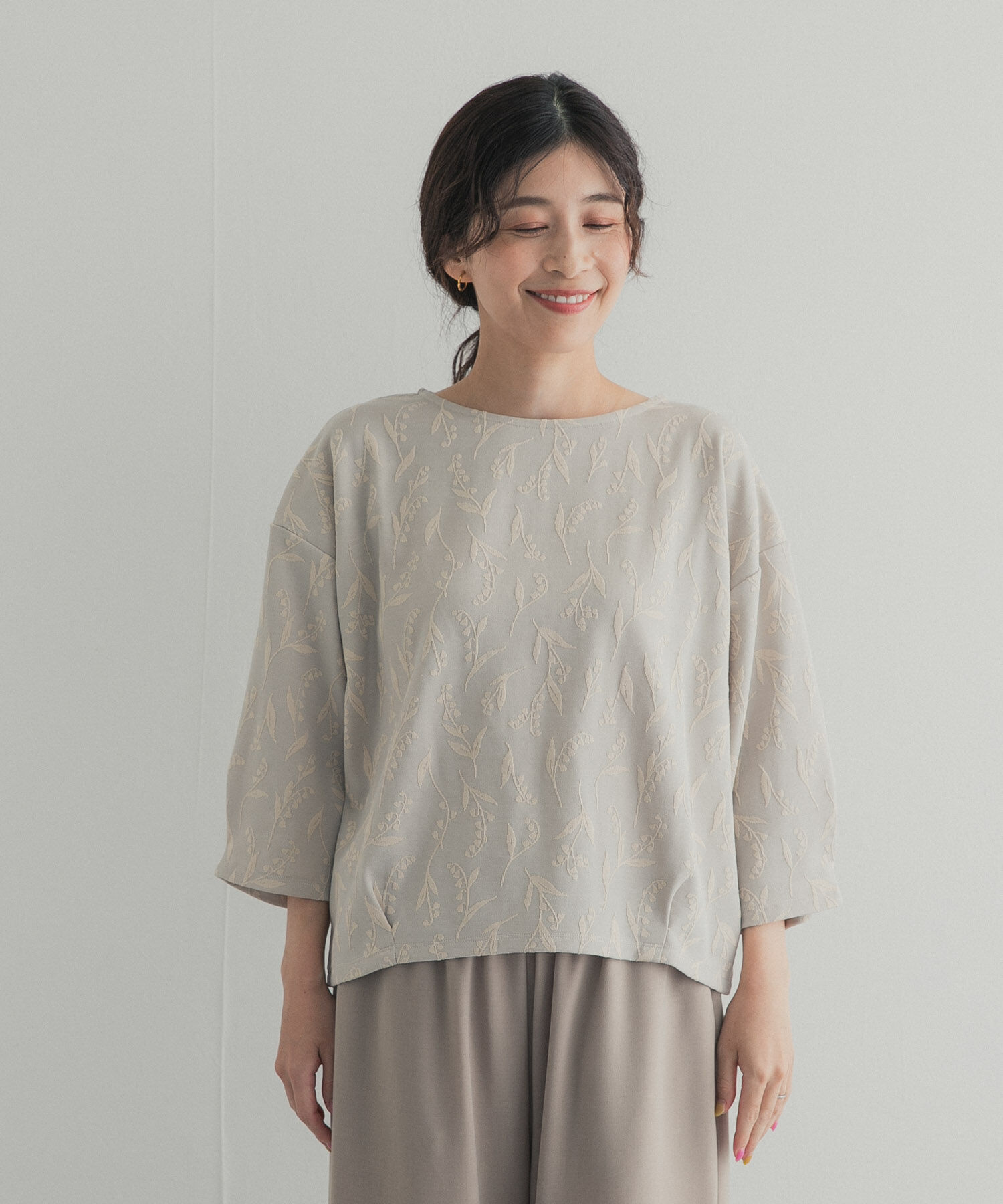 URBAN RESEARCH DOORS「ジャガード5分袖プルオーバー」|その他|