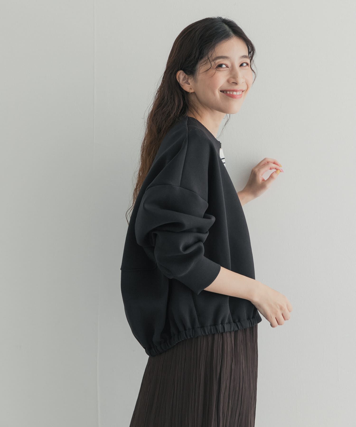 URBAN RESEARCH DOORS「ダンボールZIPカーディガン」|カーディガン|