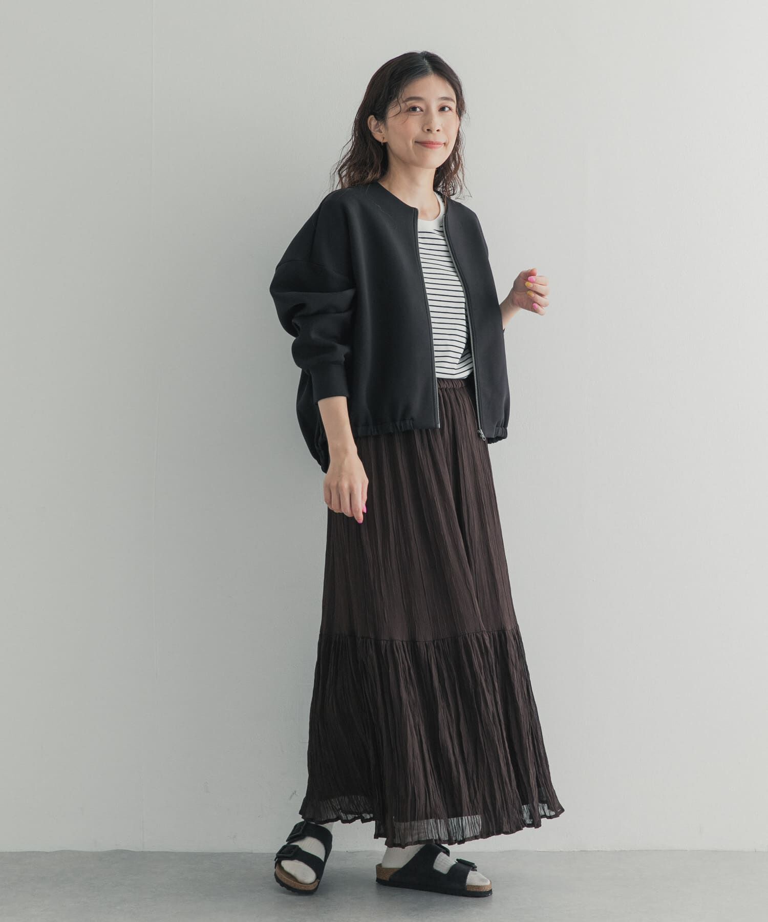 URBAN RESEARCH DOORS「ダンボールZIPカーディガン」|カーディガン|
