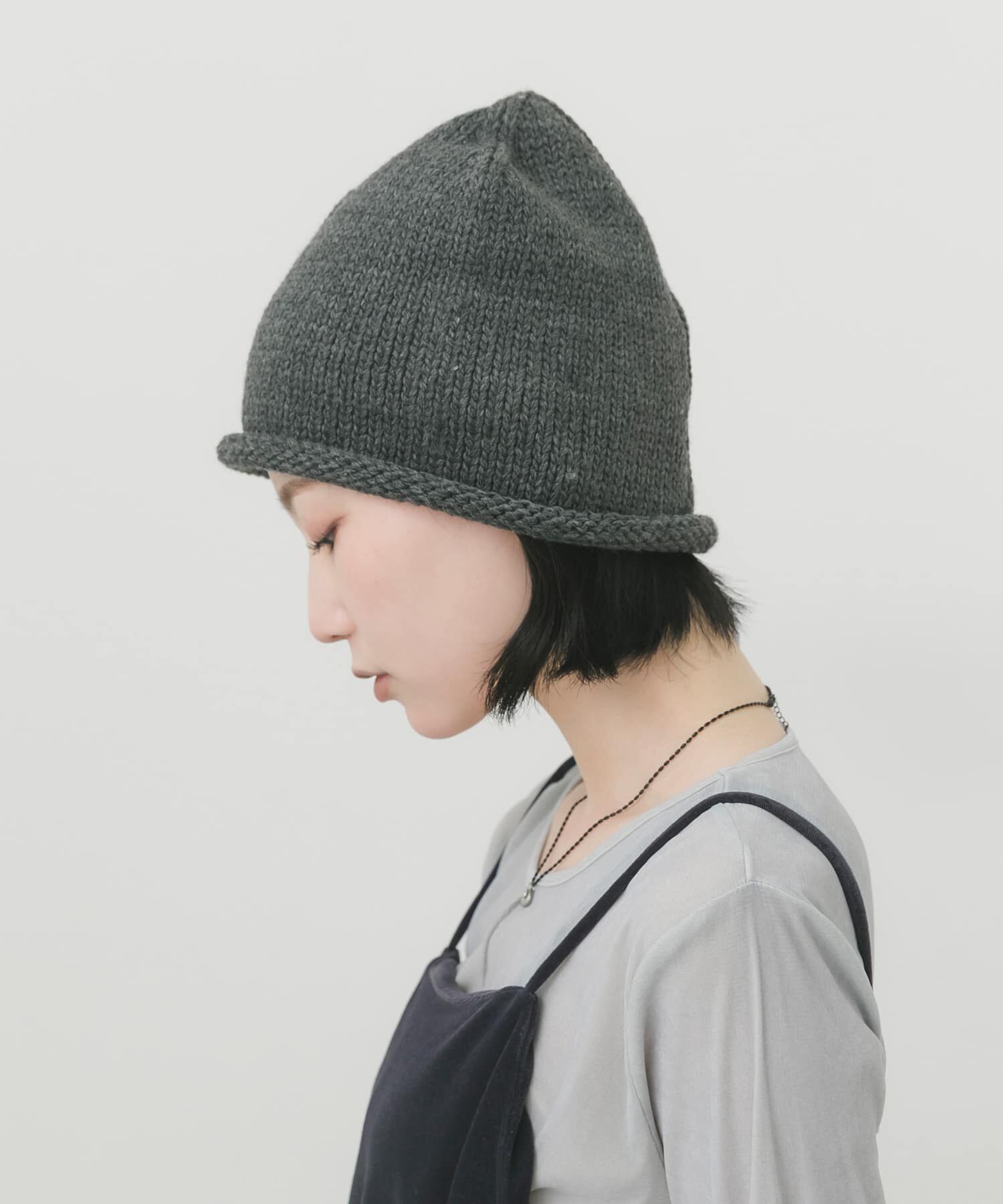 SMELLY「ロールニットビーニー」|ニット帽|