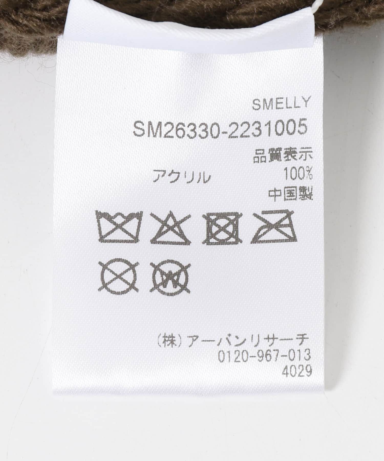 SMELLY「ロールニットビーニー」|ニット帽|