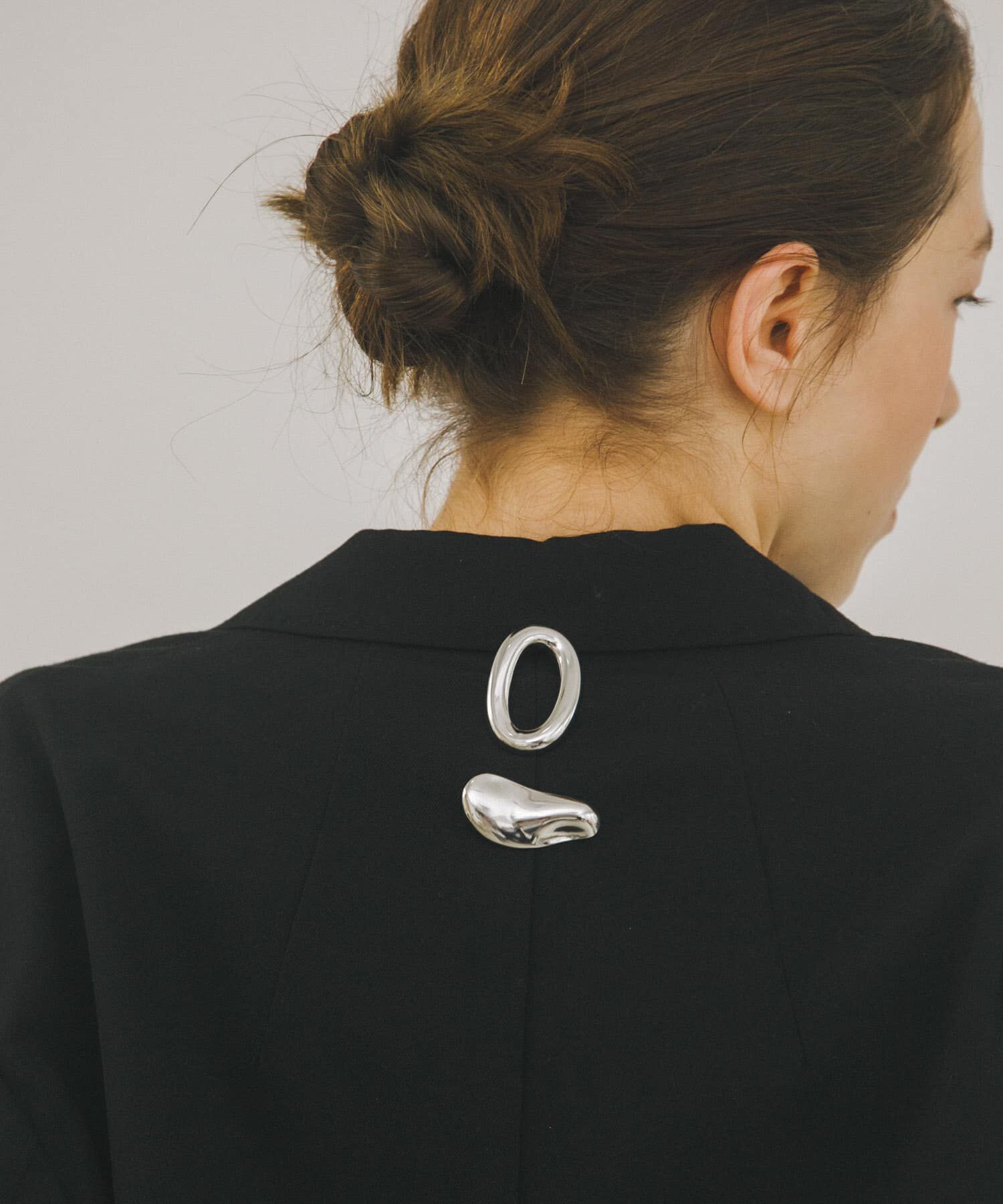 URBAN RESEARCH「decor『デコール』　Broach Curve 2piece set」|ブローチ・コサージュ|シルバー