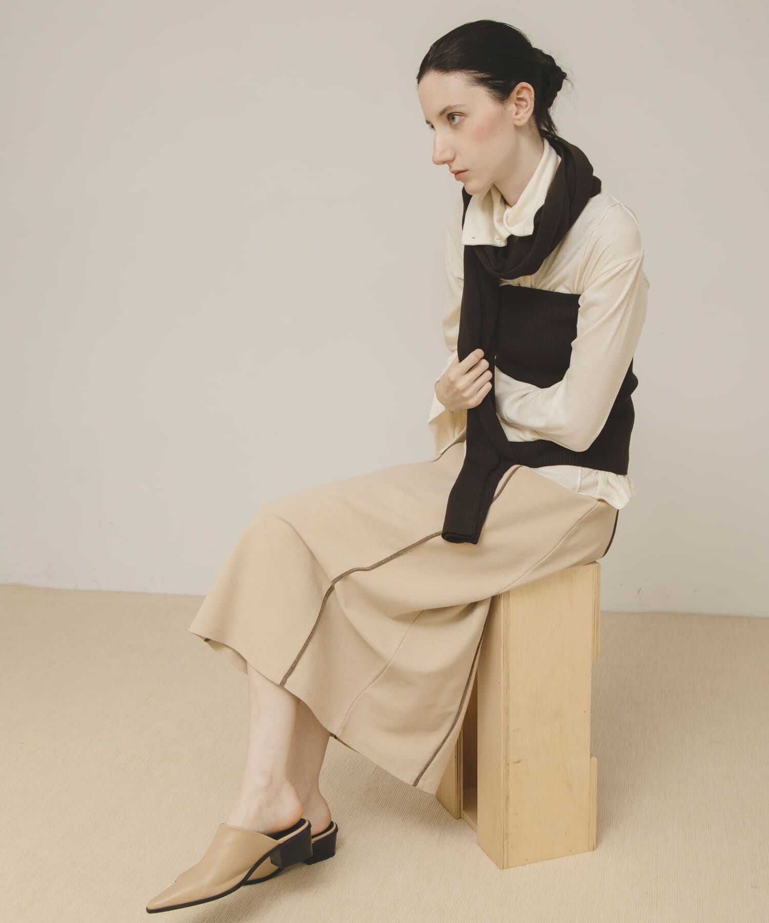 LAATO「cut cardigan」|カーディガン|