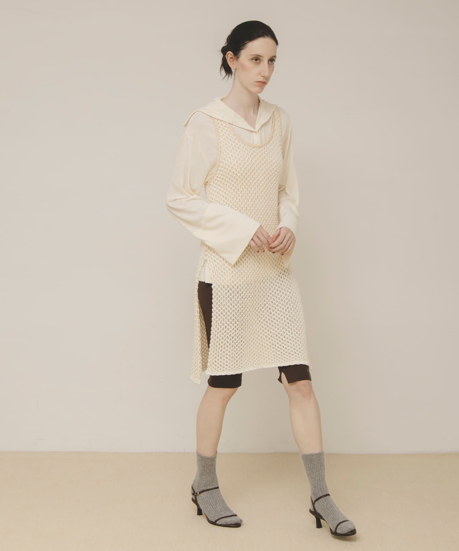 LAATO「knit tunic vest」|チュニック|