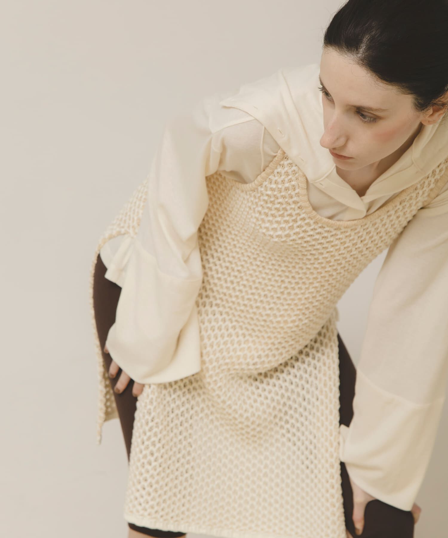LAATO「knit tunic vest」|チュニック|