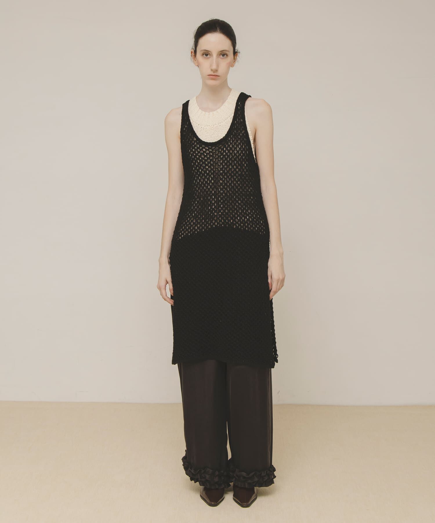 LAATO「knit tunic vest」|チュニック|