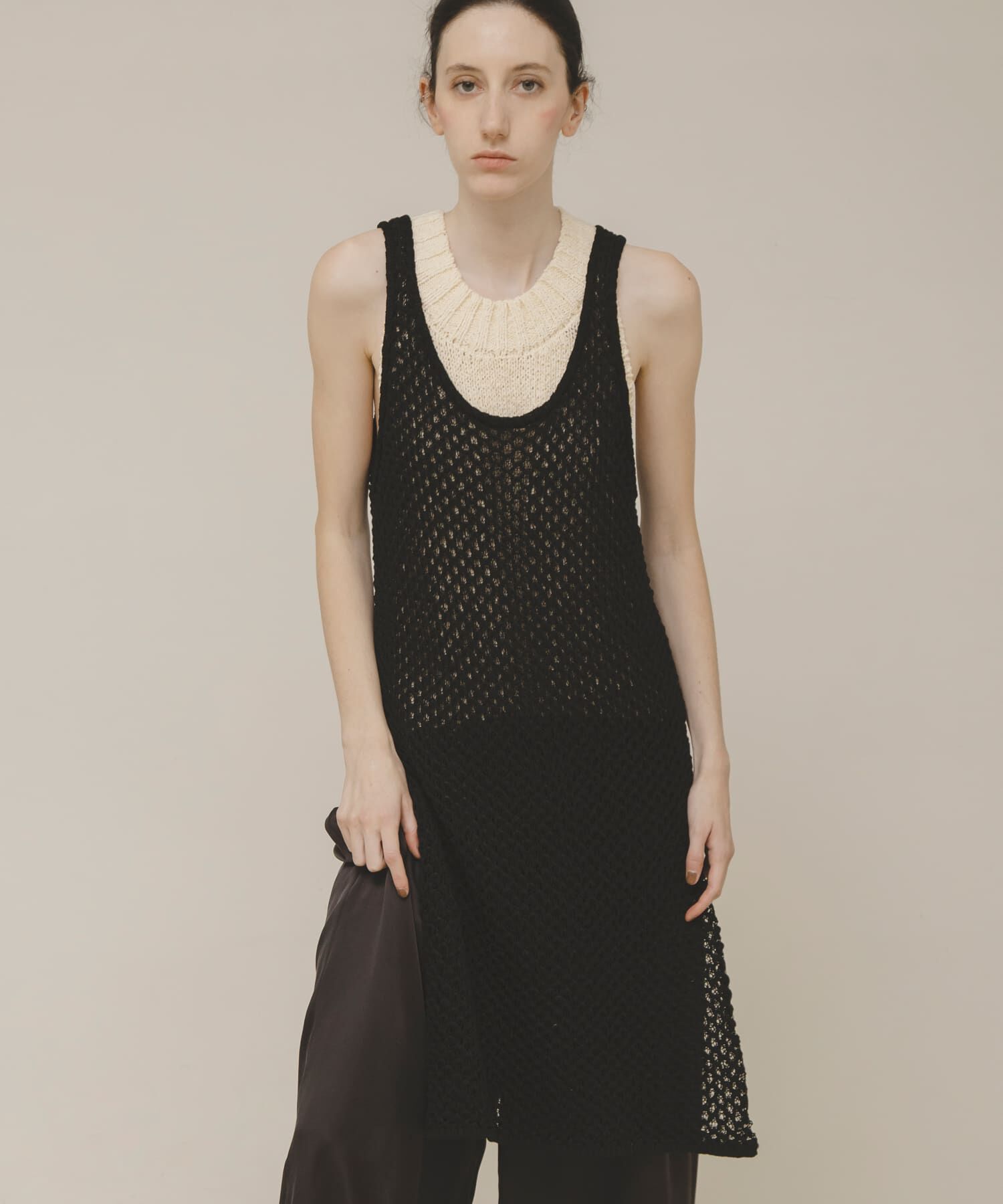 LAATO「knit tunic vest」|チュニック|