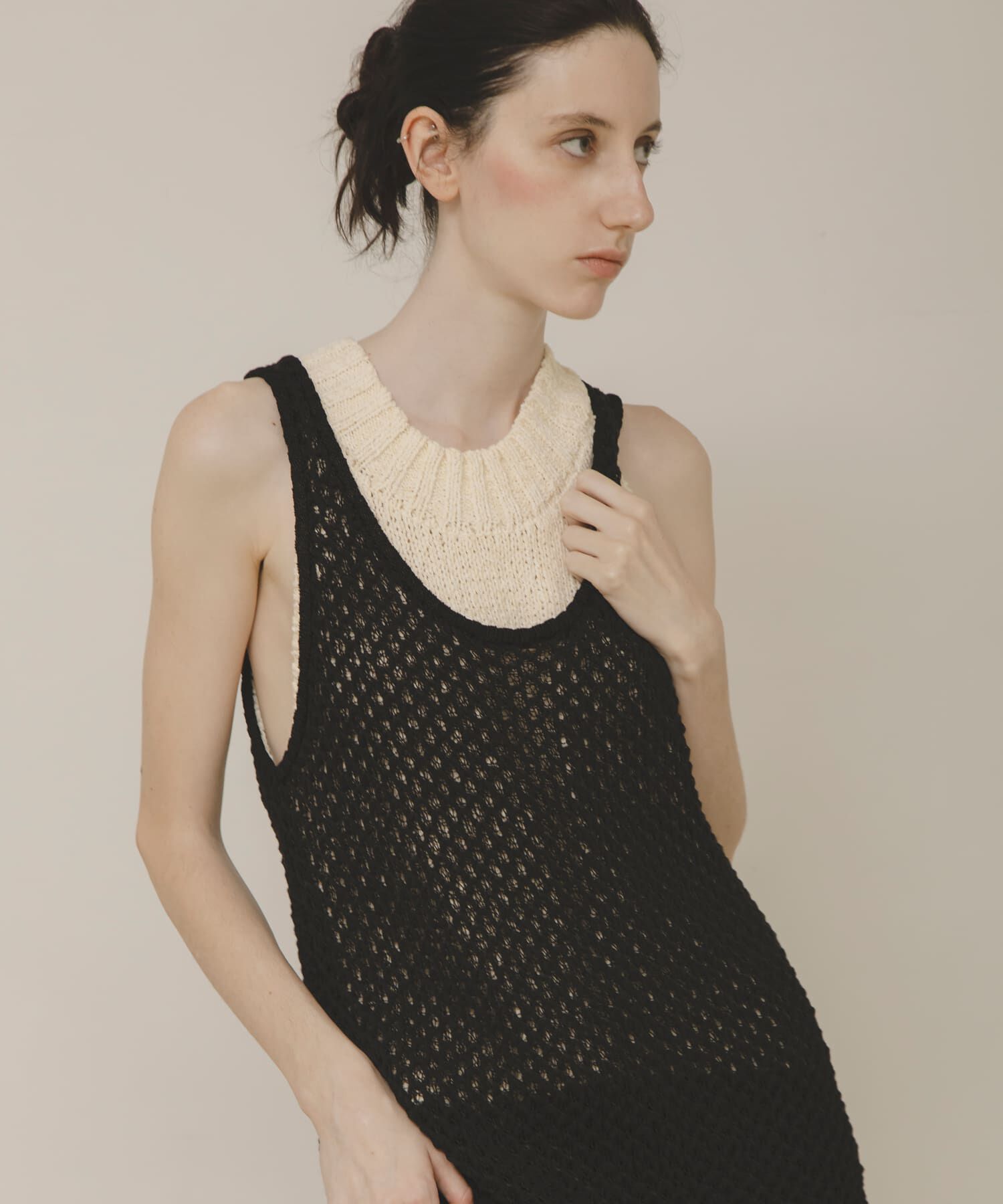 LAATO「knit tunic vest」|チュニック|