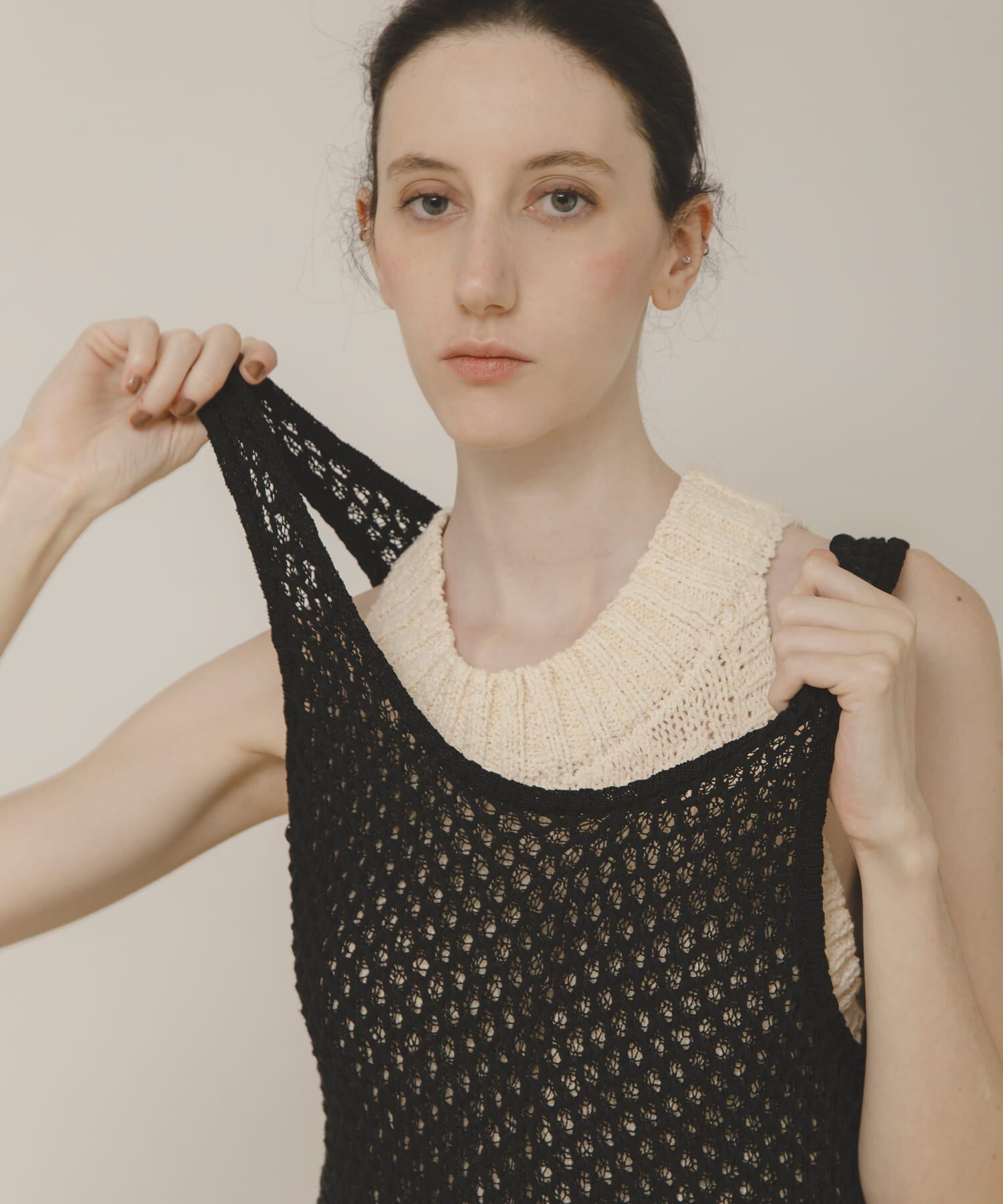 LAATO「knit tunic vest」|チュニック|