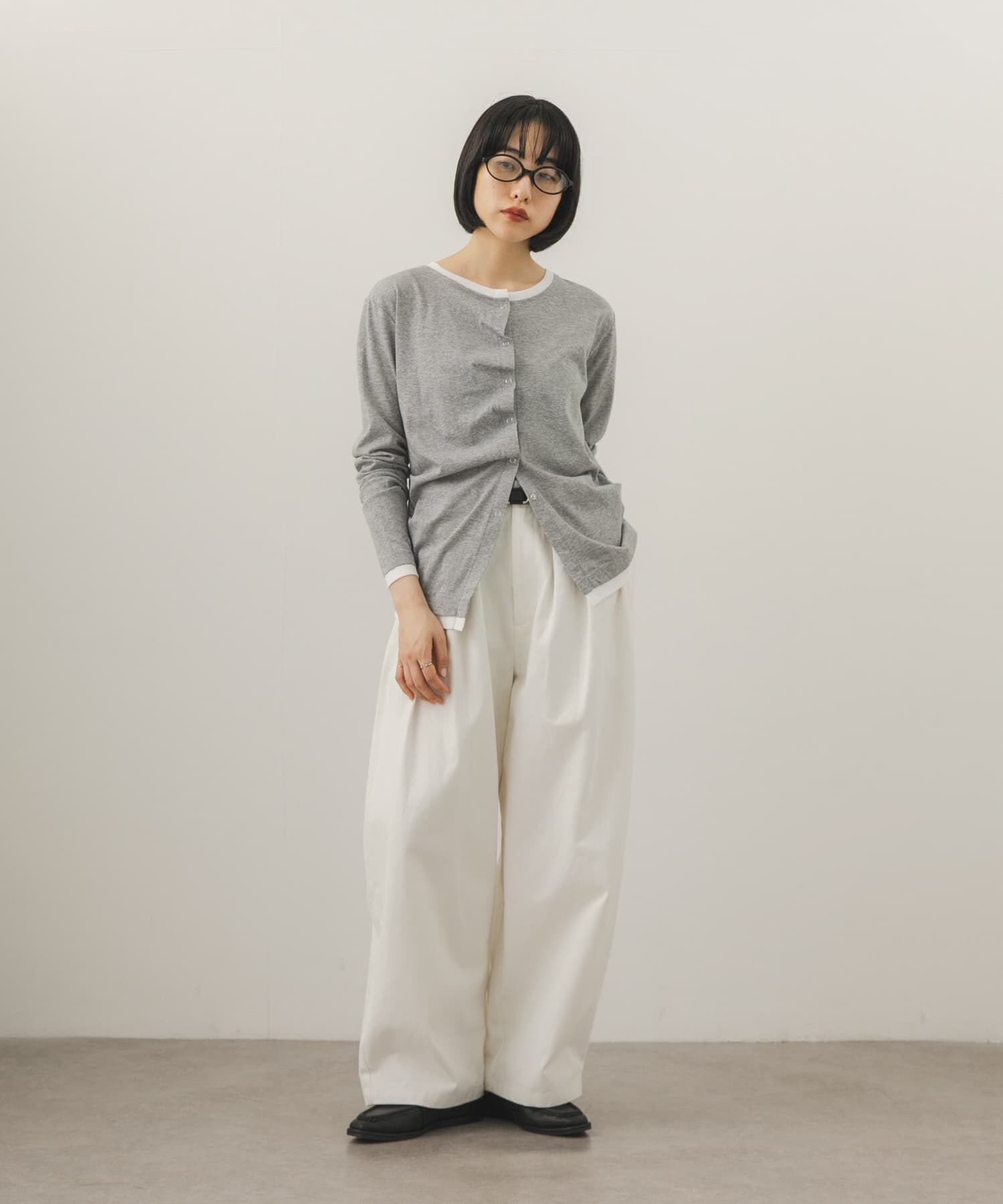  「バイカラーアシメタックトップス」|Tシャツ・カットソー|
