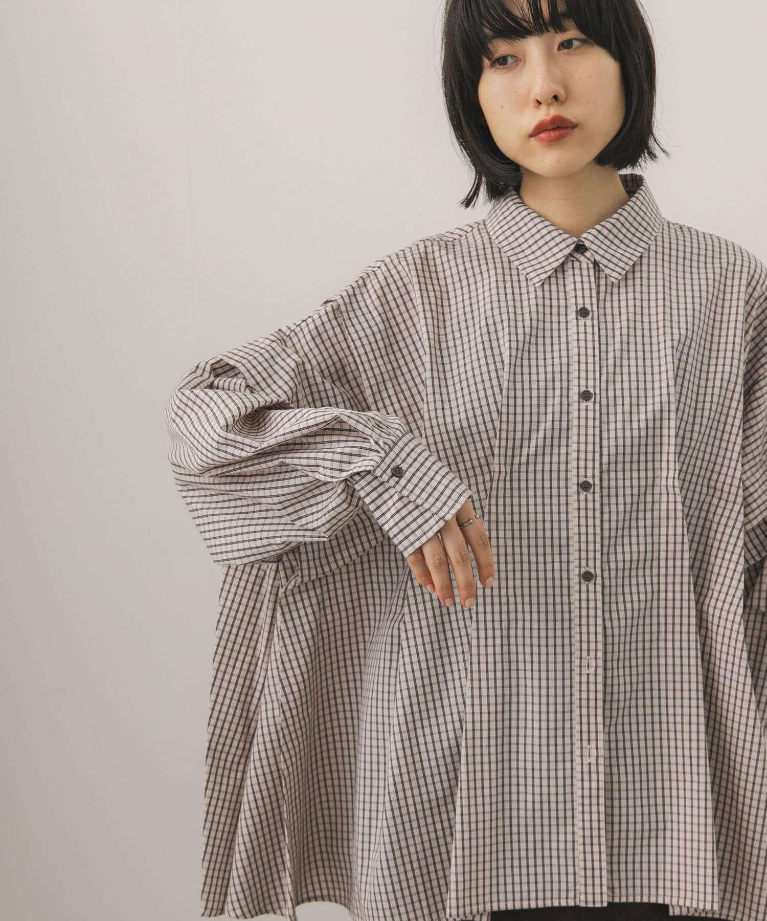  「ランダムタックチェックシャツ」|シャツ・ブラウス|