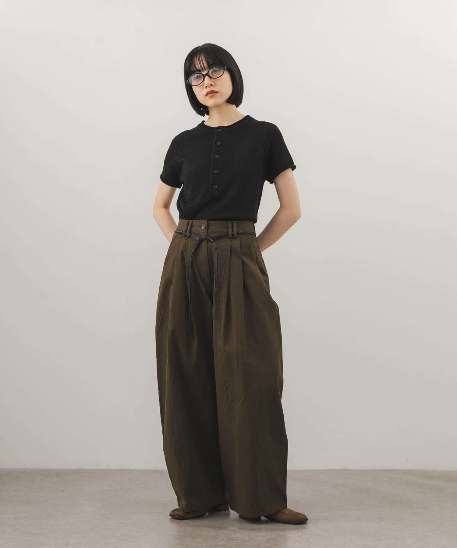  「ベルトSETオーバルパンツ」|その他|