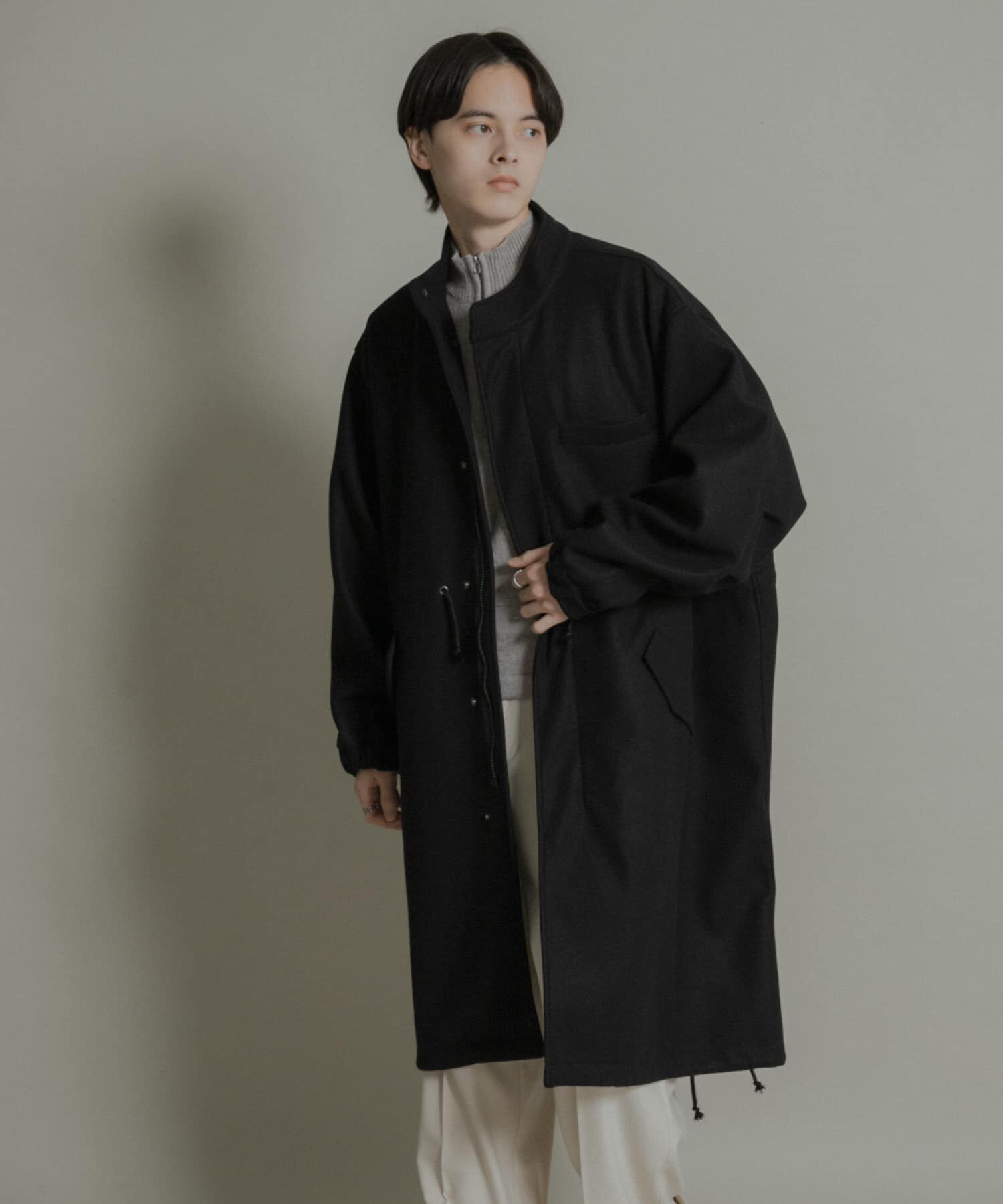 SENSE OF PLACE by URBAN RESEARCH「『UR TECH』 カットメルトンモッズコート」|ミリタリー・モッズコート|