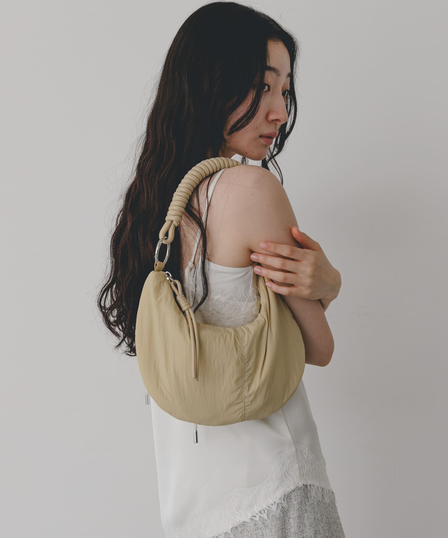 SENSE OF PLACE by URBAN RESEARCH「撥水 コードハンドルパフバッグ」|ハンドバッグ|