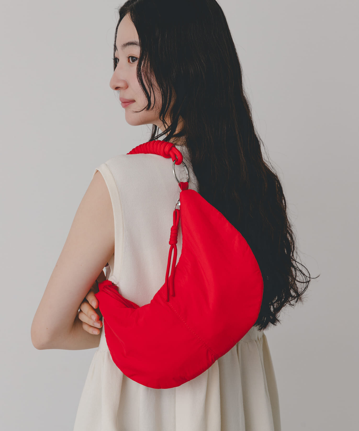 SENSE OF PLACE by URBAN RESEARCH「撥水 コードハンドルパフバッグ」|ハンドバッグ|