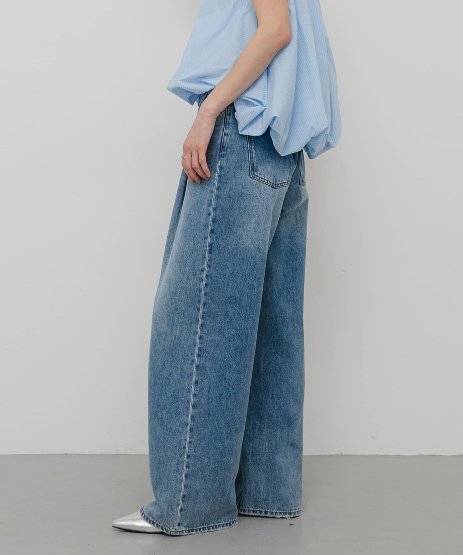 SENSE OF PLACE by URBAN RESEARCH「タックフェードデニムパンツ」|デニム|