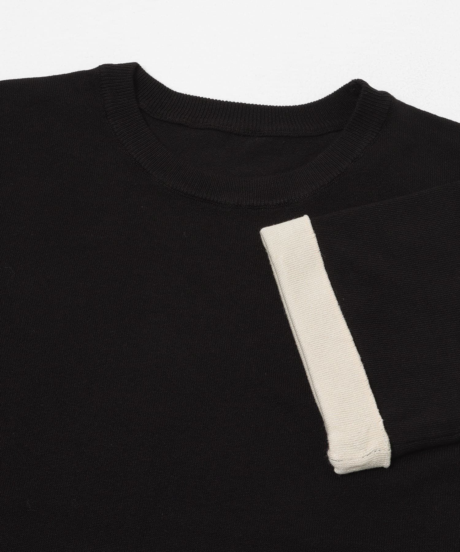 SENSE OF PLACE by URBAN RESEARCH「『洗濯可』バイカラーロールスリーブニットTシャツ」|ニット・セーター|