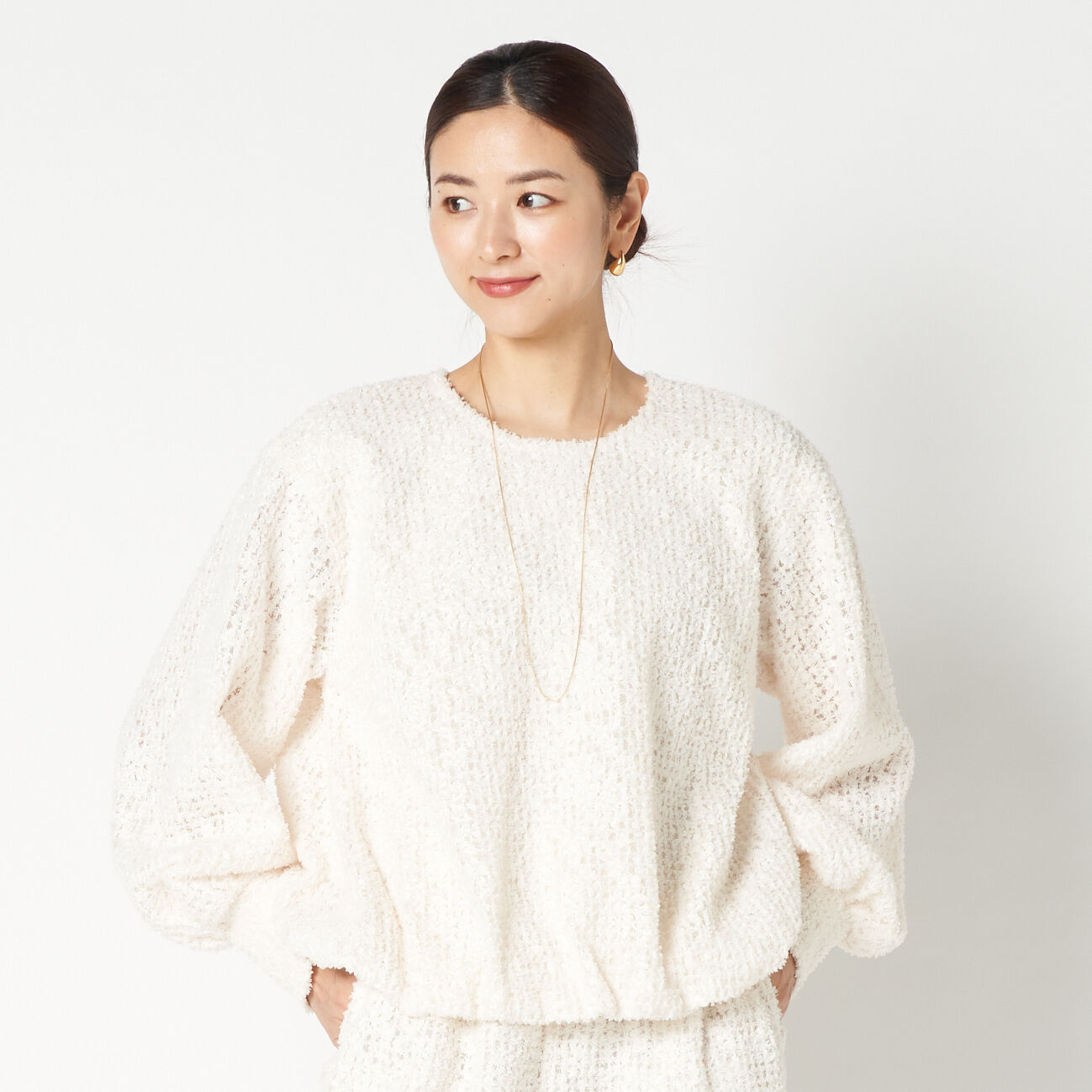 HELIOPOLE「HELIOPOLE FEATHER TULLE BLOUSE」|シャツ・ブラウス|