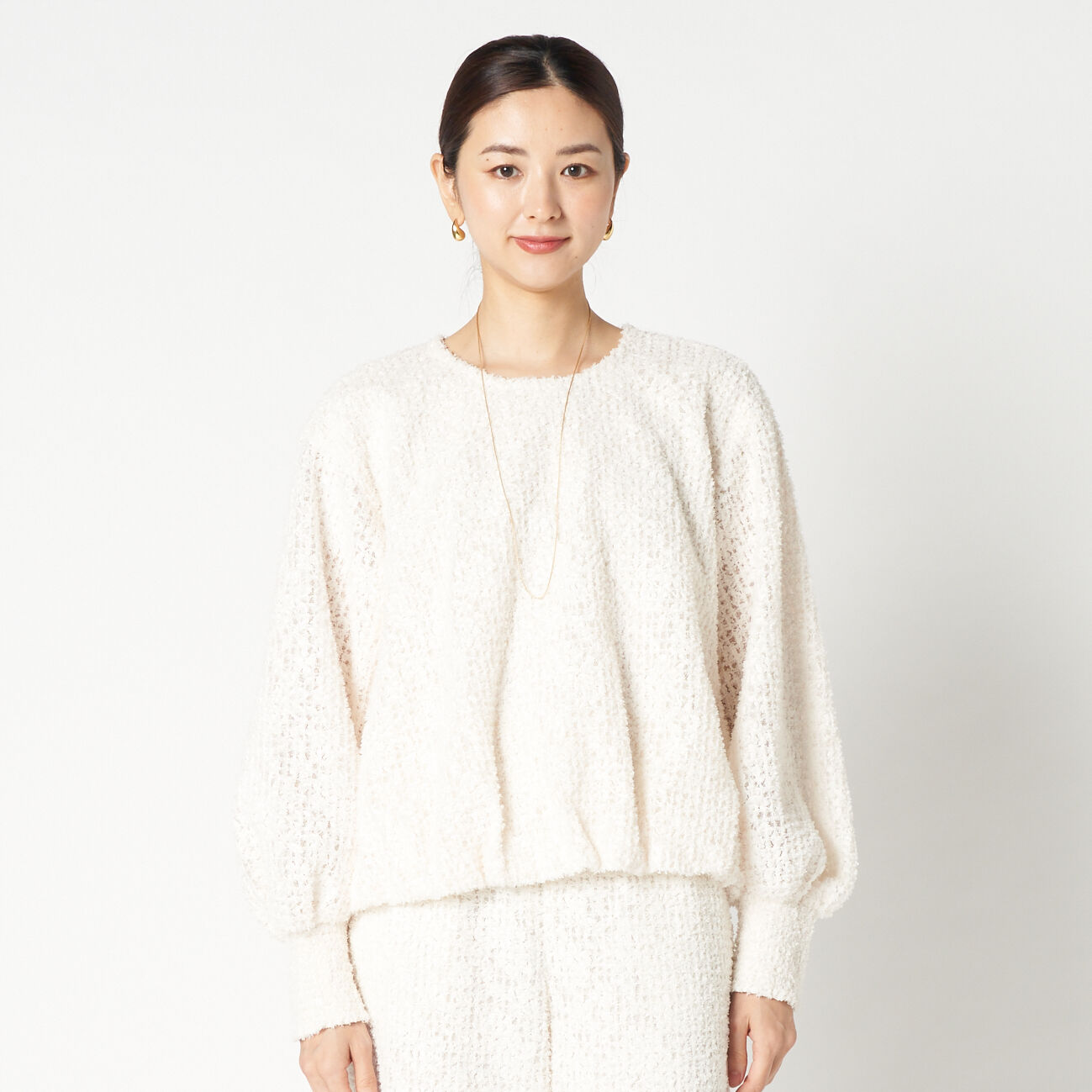 HELIOPOLE「HELIOPOLE FEATHER TULLE BLOUSE」|シャツ・ブラウス|