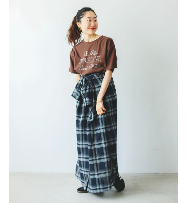  「シアーチェックシャツワンピース」|ワンピース|