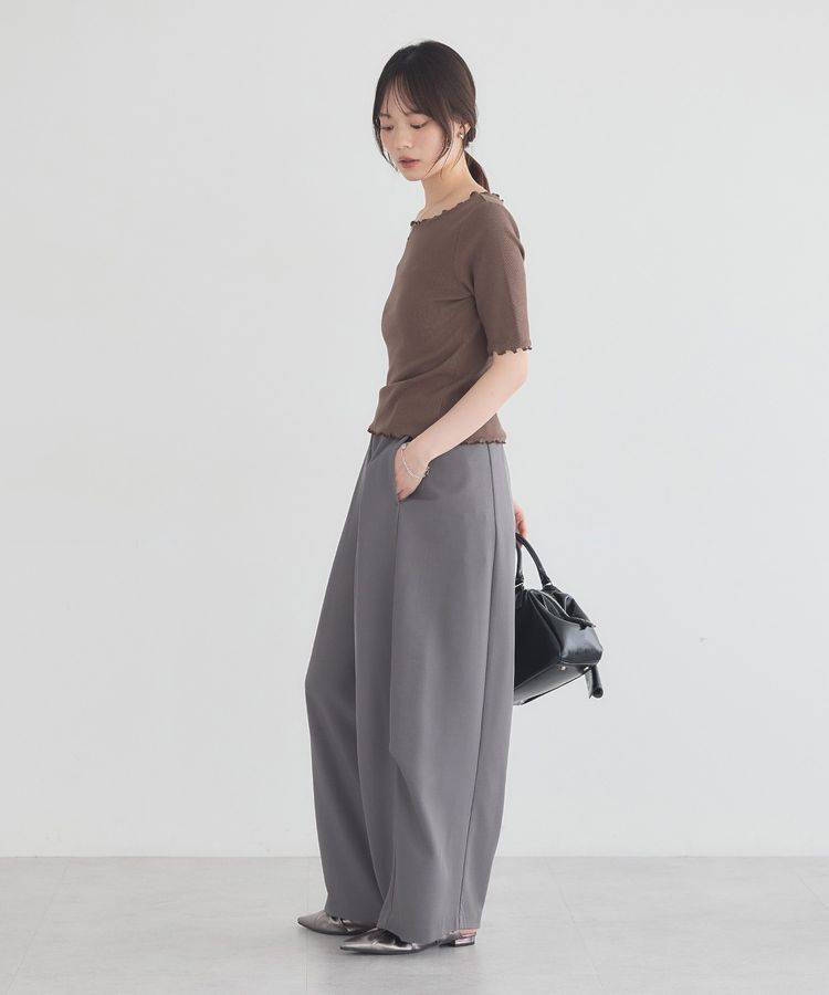 earth music&ecology「メローリブ半袖プルオーバー」|Tシャツ・カットソー|