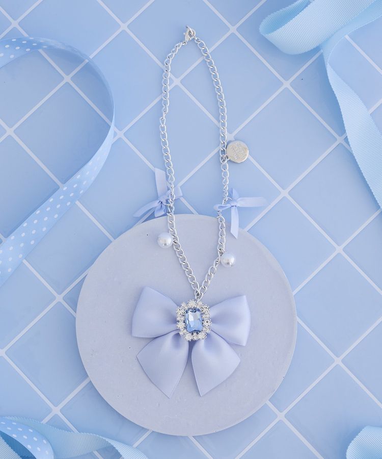 Maison de FLEUR「ブルーマニアビジューリボンチャーム」|その他|