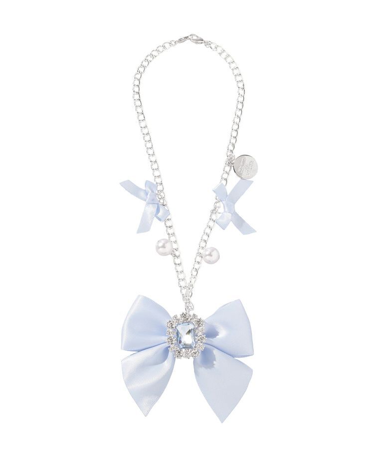 Maison de FLEUR「ブルーマニアビジューリボンチャーム」|その他|
