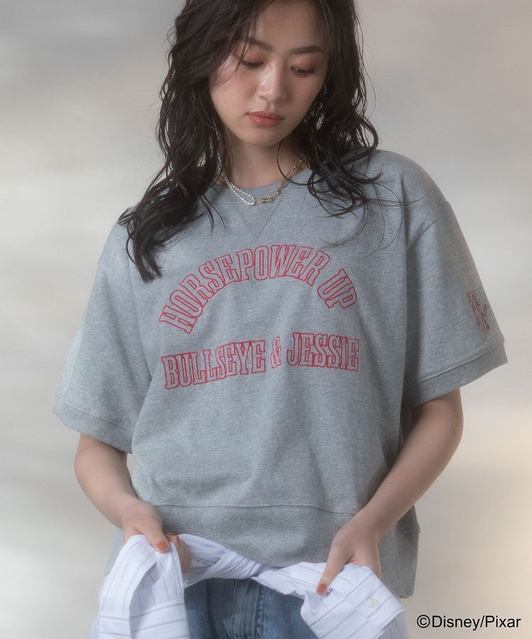 Green Parks「トイストーリー/スウェット風ロゴTシャツ」|Tシャツ・カットソー|Gray Mixture