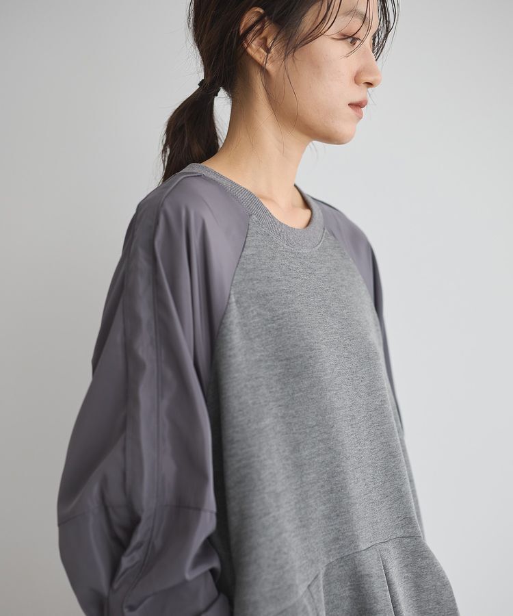 GARAGE OF GOOD CLOTHING「ダンボール&times;異素材タックワンピース」|ワンピース|