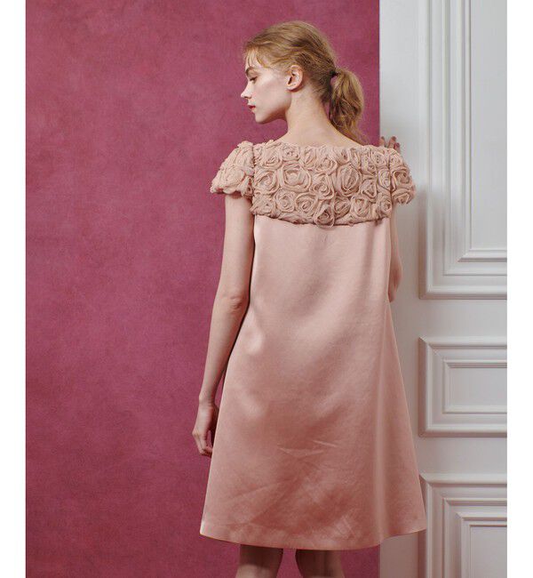 LOULOU WILLOUGHBY「【LOULOU WILLOUGHBY】チュールローズワンピース」|ワンピース|