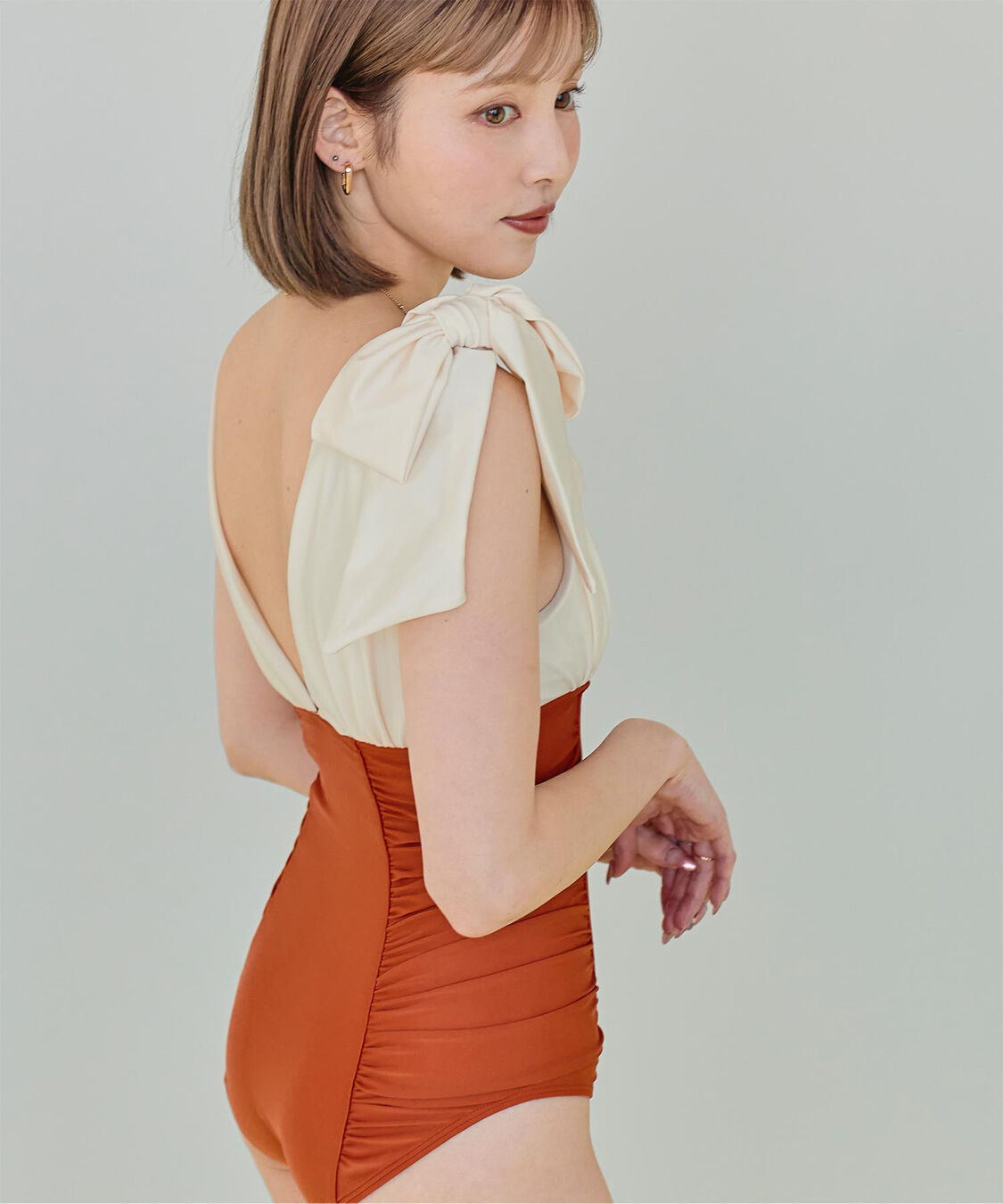 SEA DRESS「深Vネックシンプルワンピース」|ビキニ|