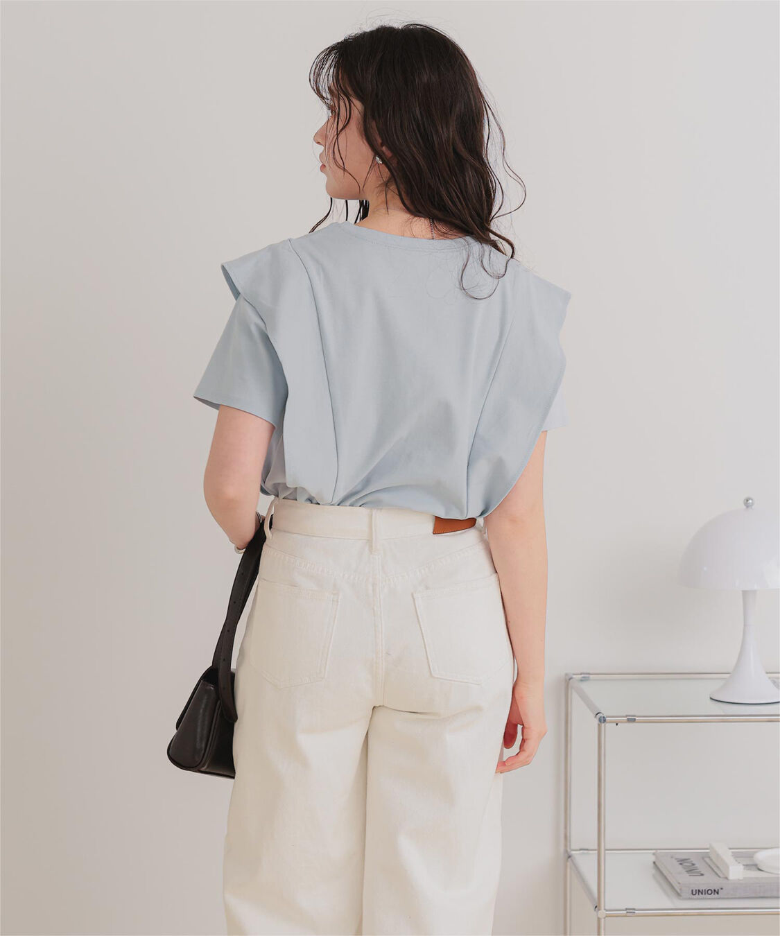 titivate「汗染み防止ラッフルスリーブTシャツ」|Tシャツ・カットソー|