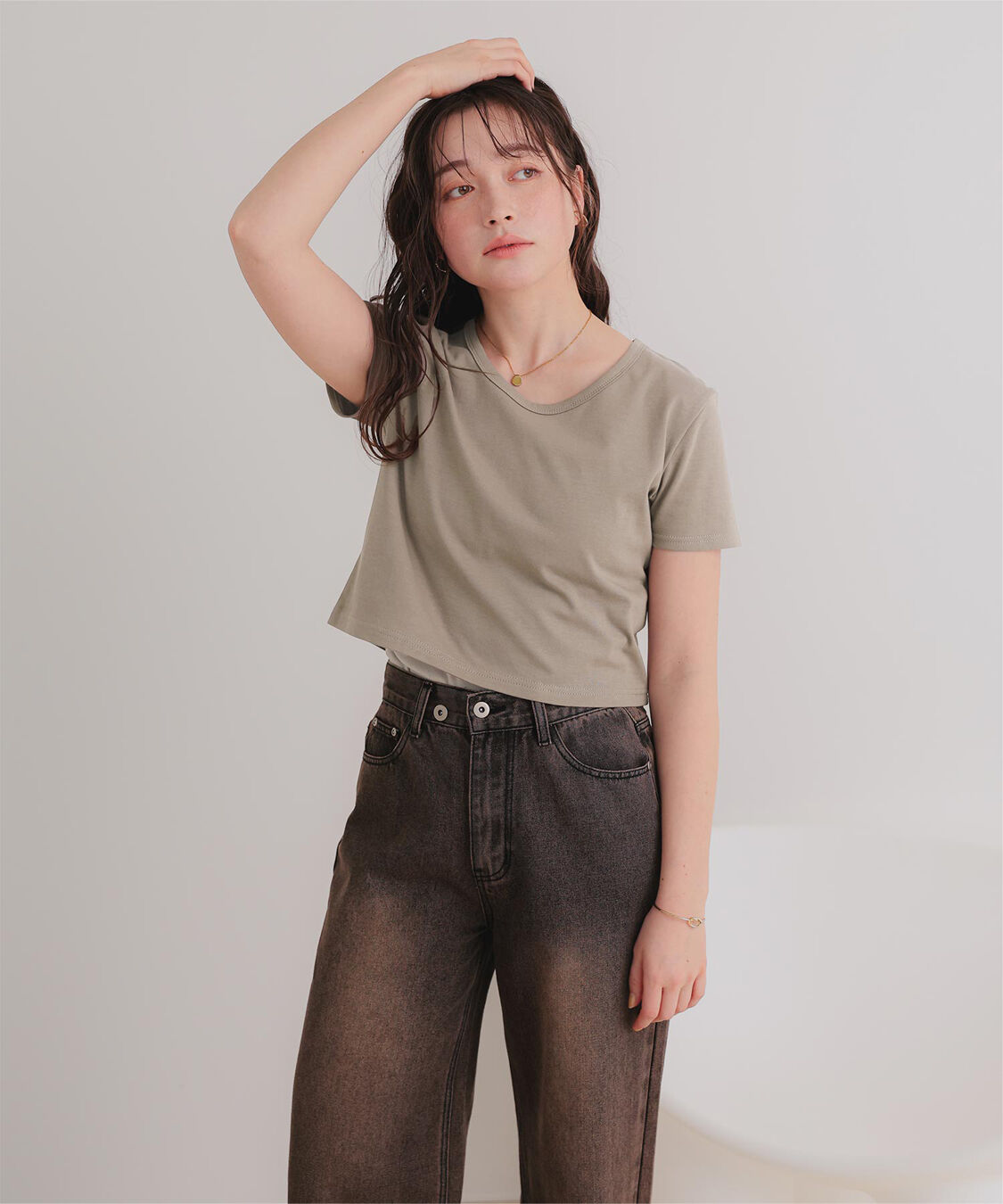 titivate「汗染み防止ｺﾝﾊﾟｸﾄTｼｬﾂ」|Tシャツ・カットソー|