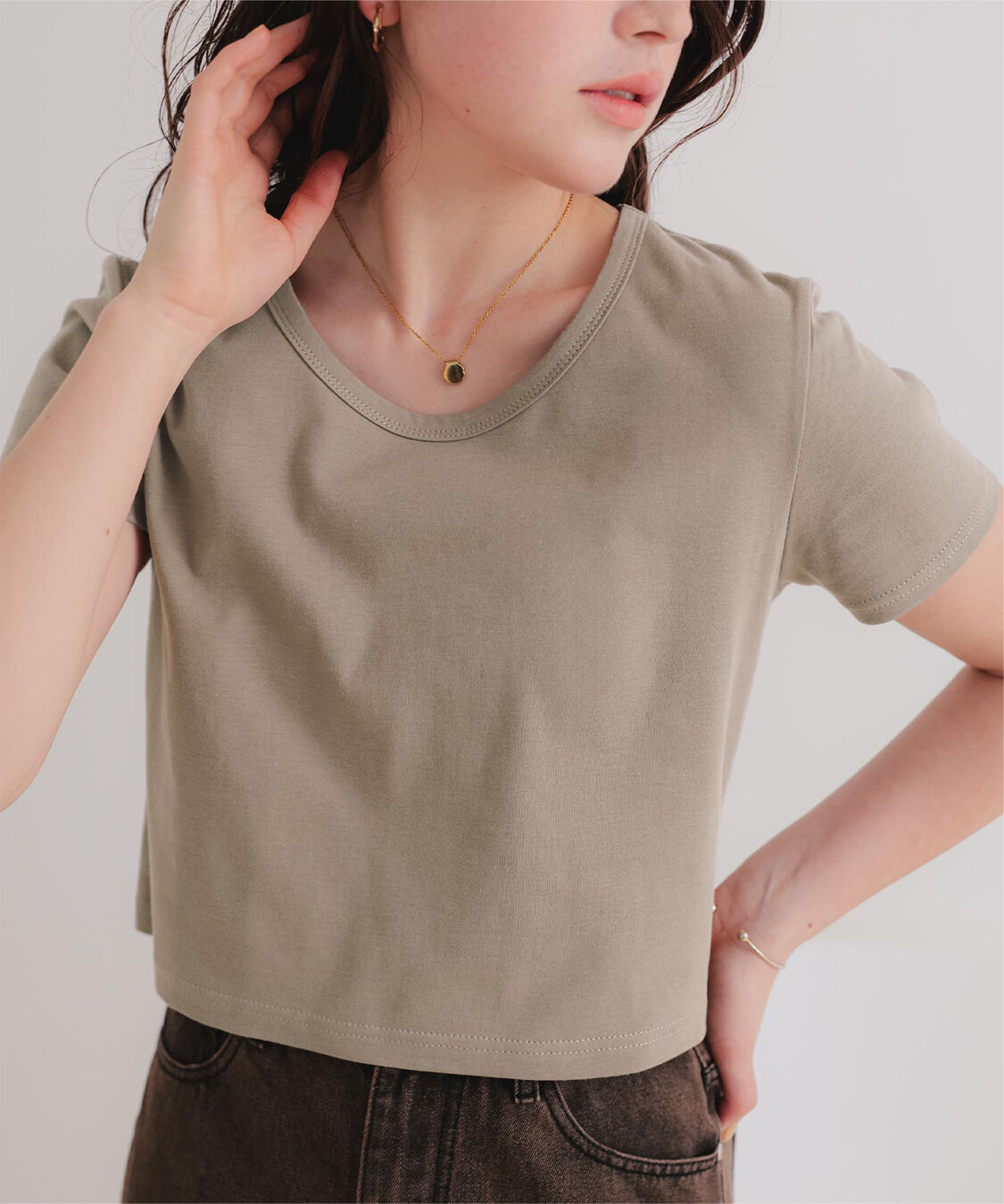 titivate「汗染み防止ｺﾝﾊﾟｸﾄTｼｬﾂ」|Tシャツ・カットソー|