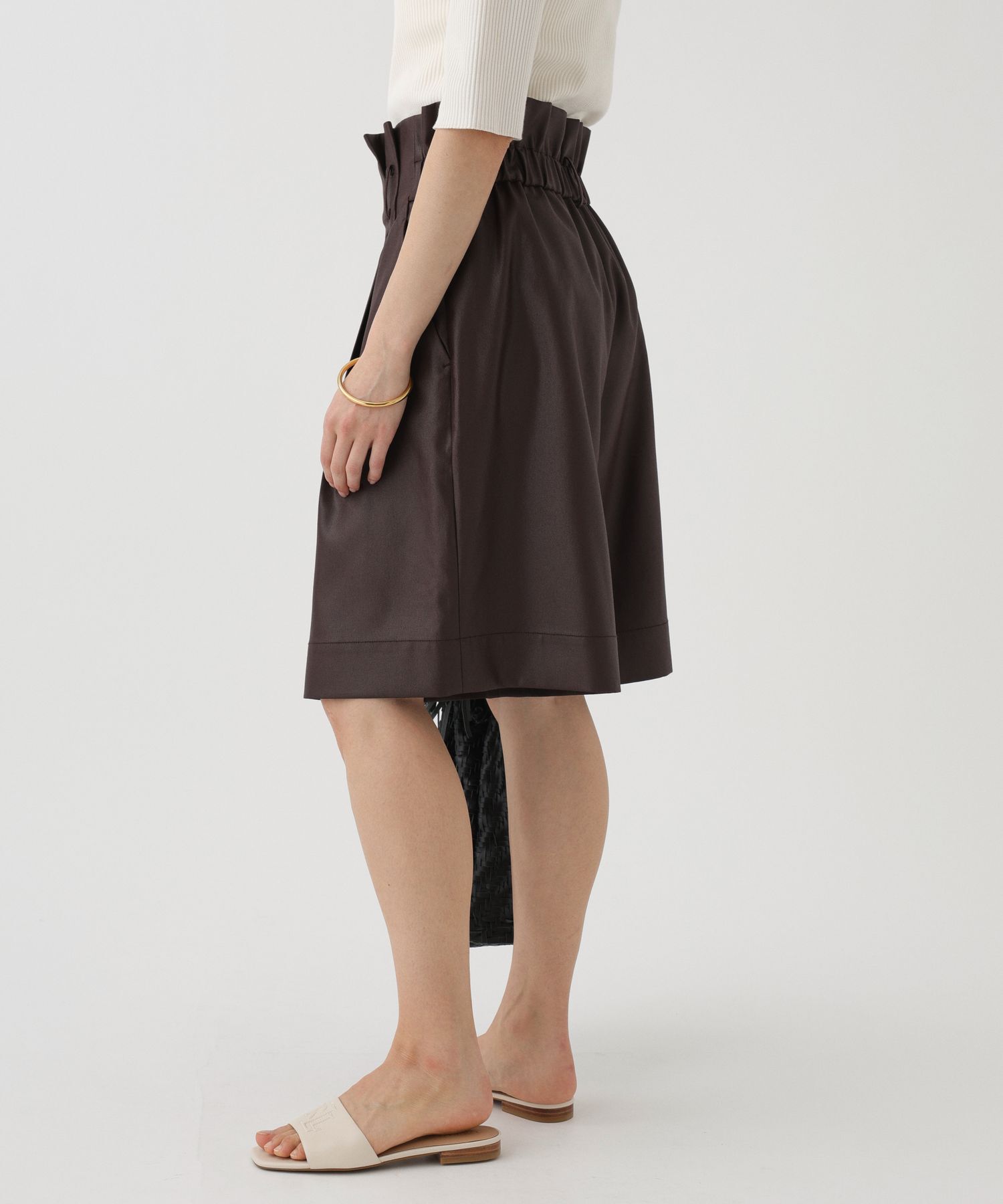 BABYLONE「レザーライクサテンハーフパンツ」|その他|