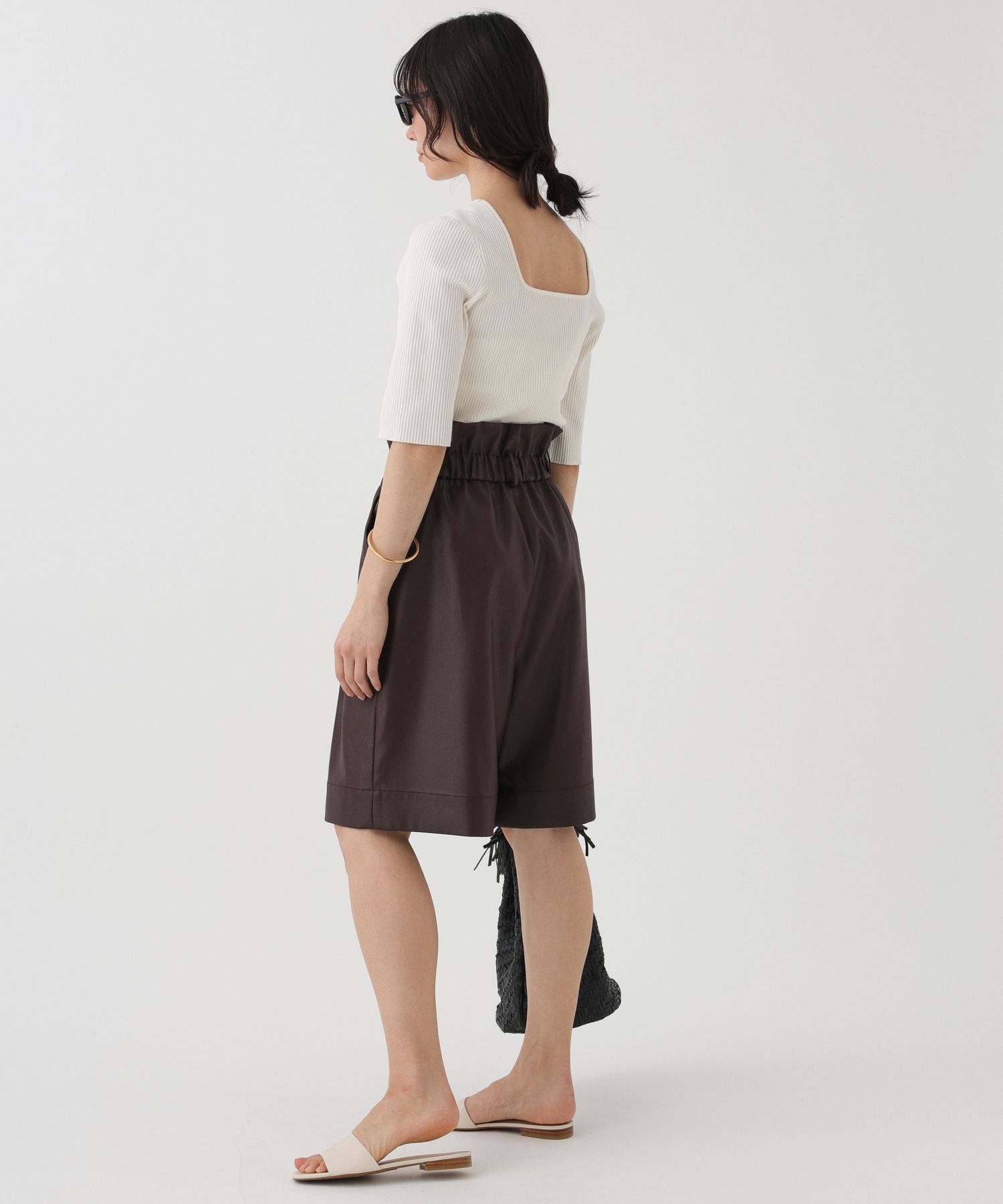 BABYLONE「レザーライクサテンハーフパンツ」|その他|