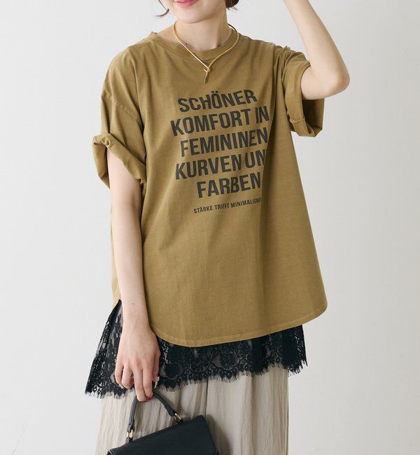 「オーガニックコットンロゴプリントT」|Tシャツ・カットソー|