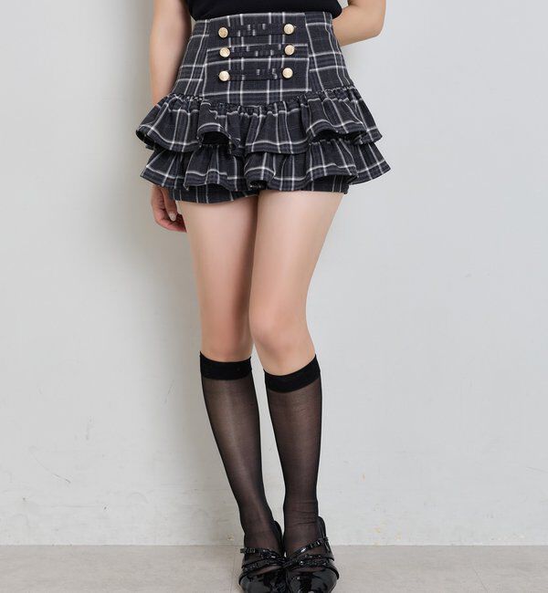  「【SMサイズ展開】ナポレオンフリルミニスカート」|スカート|