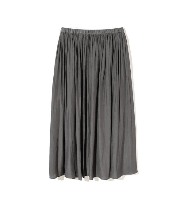 MIDIUMISOLID「MIDIUMISOLID for Ladies デザインギャザースカート」|スカート|