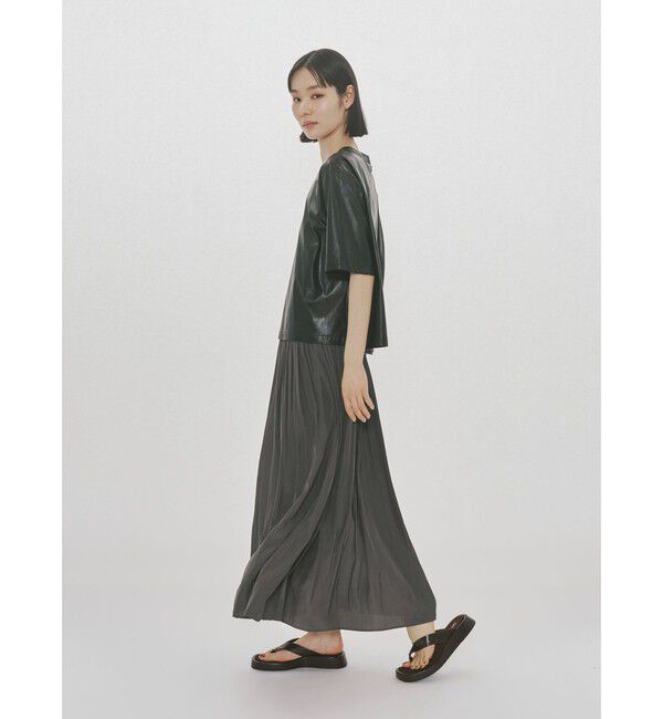 MIDIUMISOLID「MIDIUMISOLID for Ladies デザインギャザースカート」|スカート|