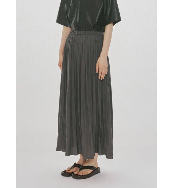 MIDIUMISOLID「MIDIUMISOLID for Ladies デザインギャザースカート」|スカート|