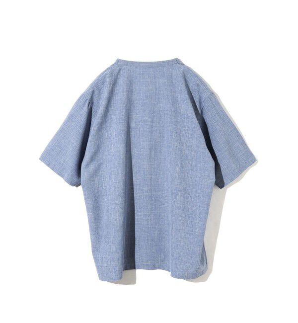MIDIUMISOLID「MIDIUMISOLID for Ladies ノーカラードローストリングシャツ」|シャツ・ブラウス|