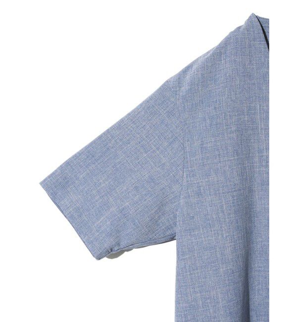 MIDIUMISOLID「MIDIUMISOLID for Ladies ノーカラードローストリングシャツ」|シャツ・ブラウス|