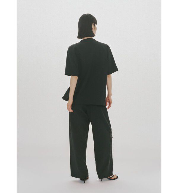 MIDIUMISOLID「MIDIUMISOLID for Ladies ノーカラードローストリングシャツ」|シャツ・ブラウス|