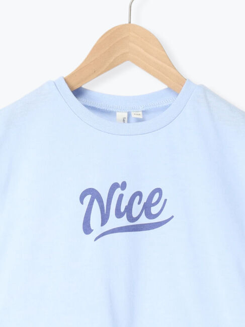 Samansa Mos2 Lagom「【吸水速乾】裾レースフレンチスリーブTシャツ」|Tシャツ・カットソー|